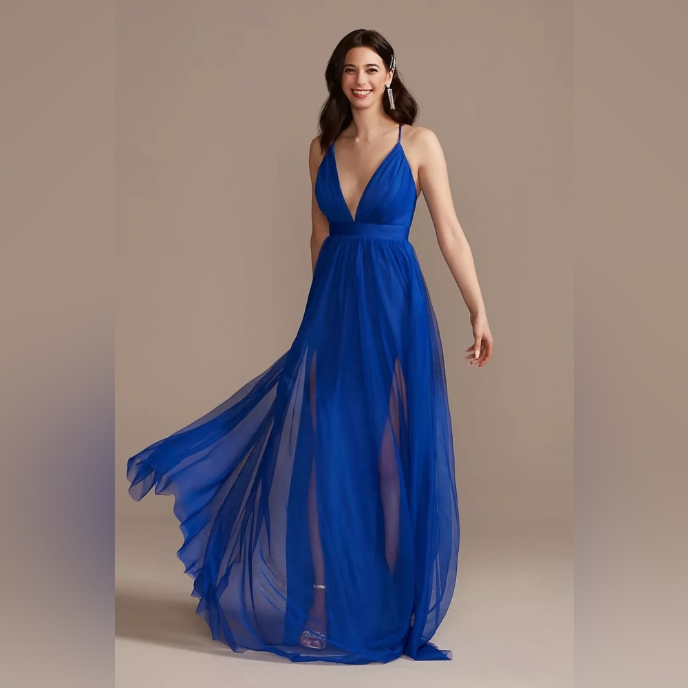 DAVID’S BRIDAL - EMERALD SUNDAE Formal Tule Dress